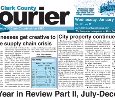 1-5 Clark Courier front page cropped