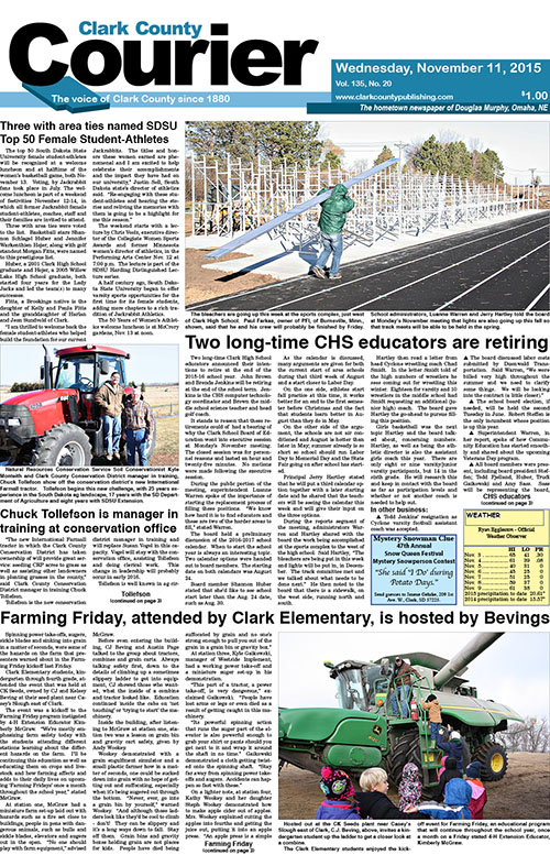 11-11 Clark Courier front page