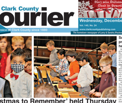 12-9 Clark Courier front page