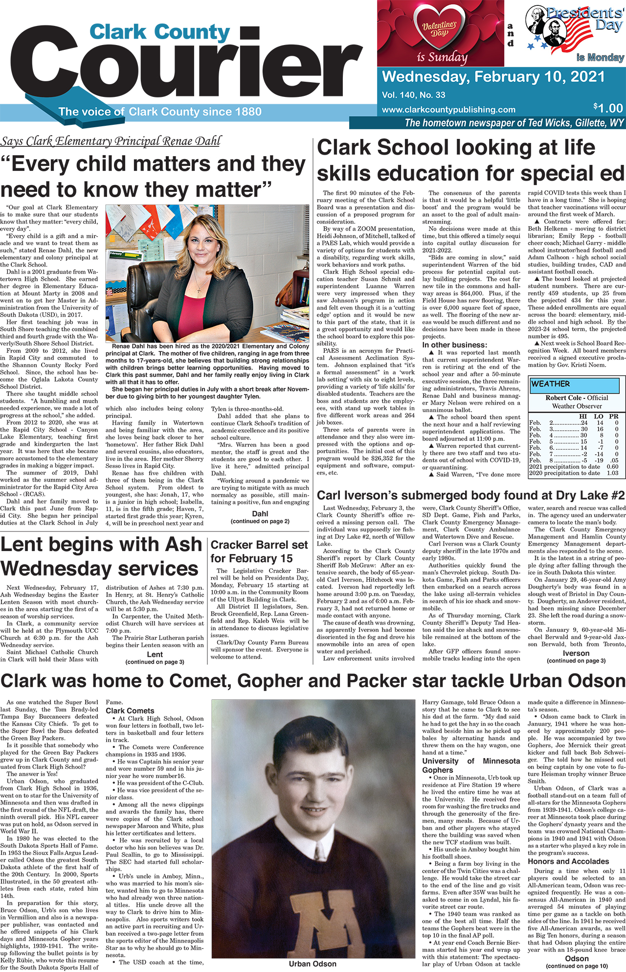 2-10 Clark Courier front page