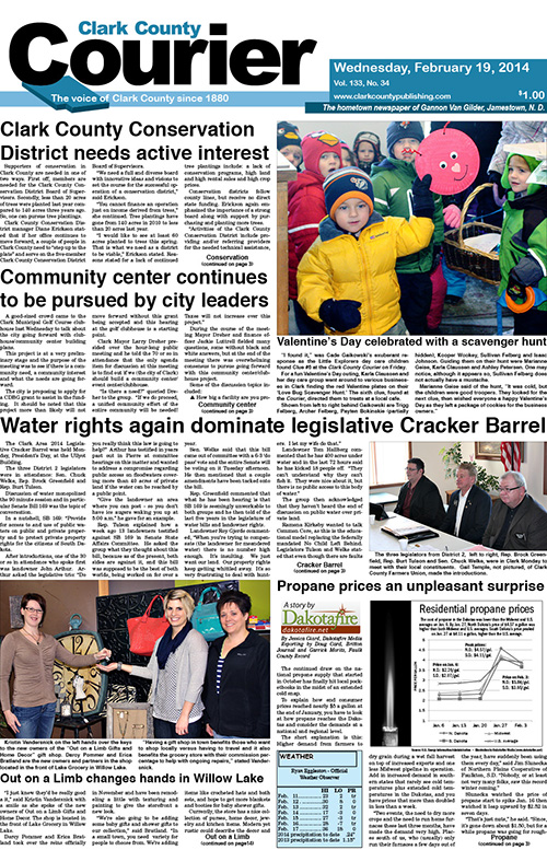 2-19 Clark Courier front page