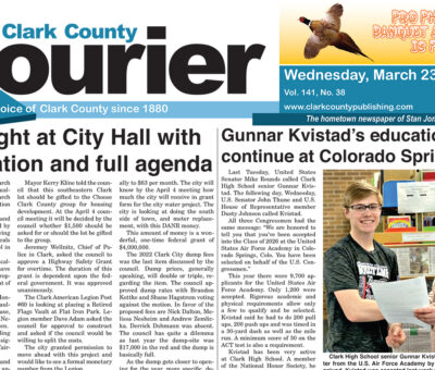 3-23-22 Courier Front Page