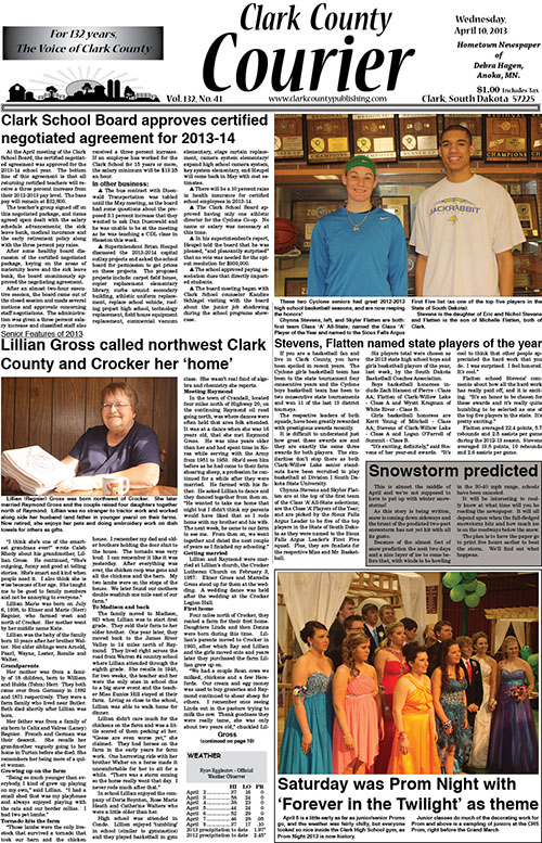 4-10 Clark Courier front page