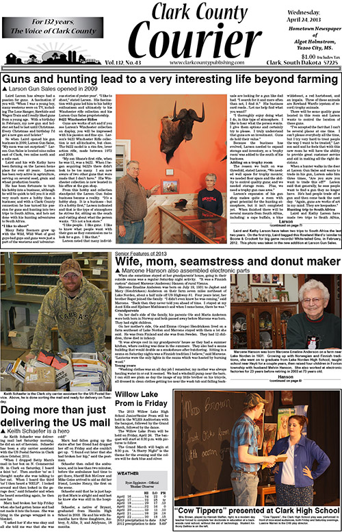 4-24 Clark Courier front page