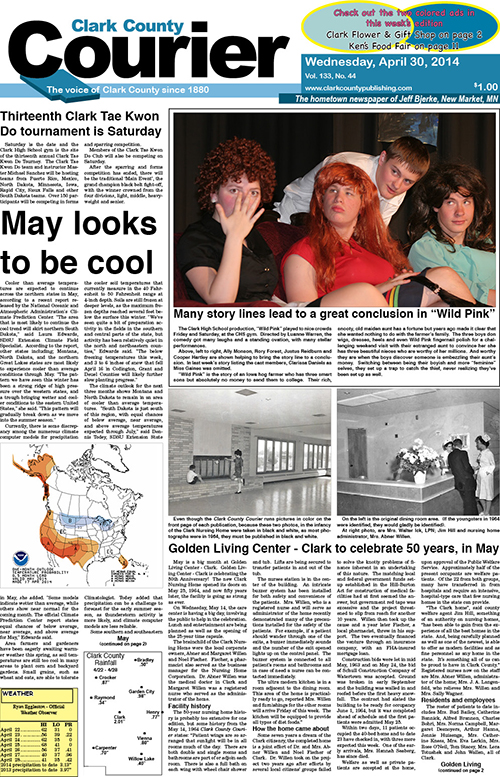 4-30 Clark Courier front page