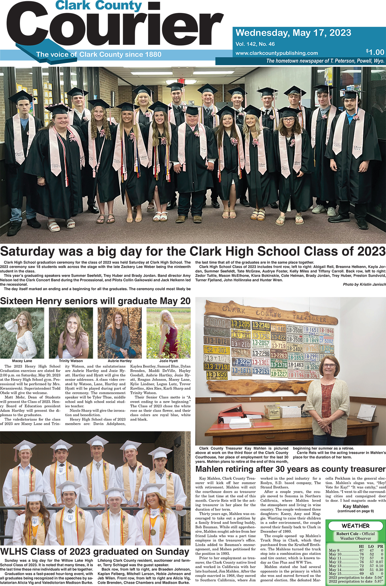 5-17-23 courier front page