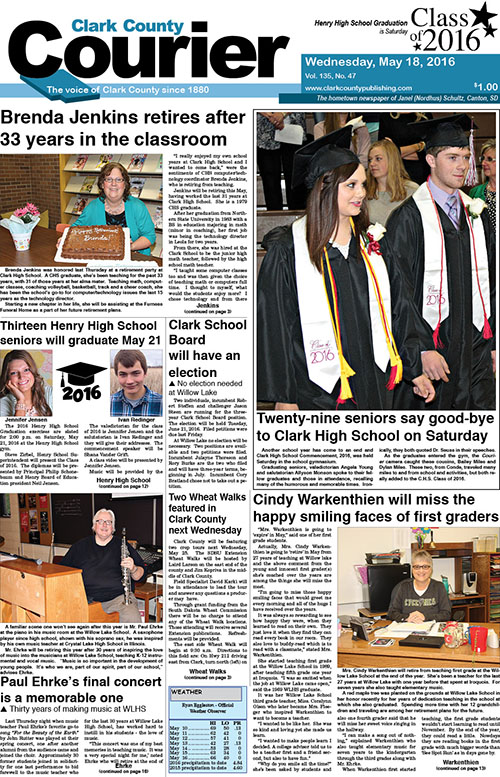 5-18 Clark Courier front page