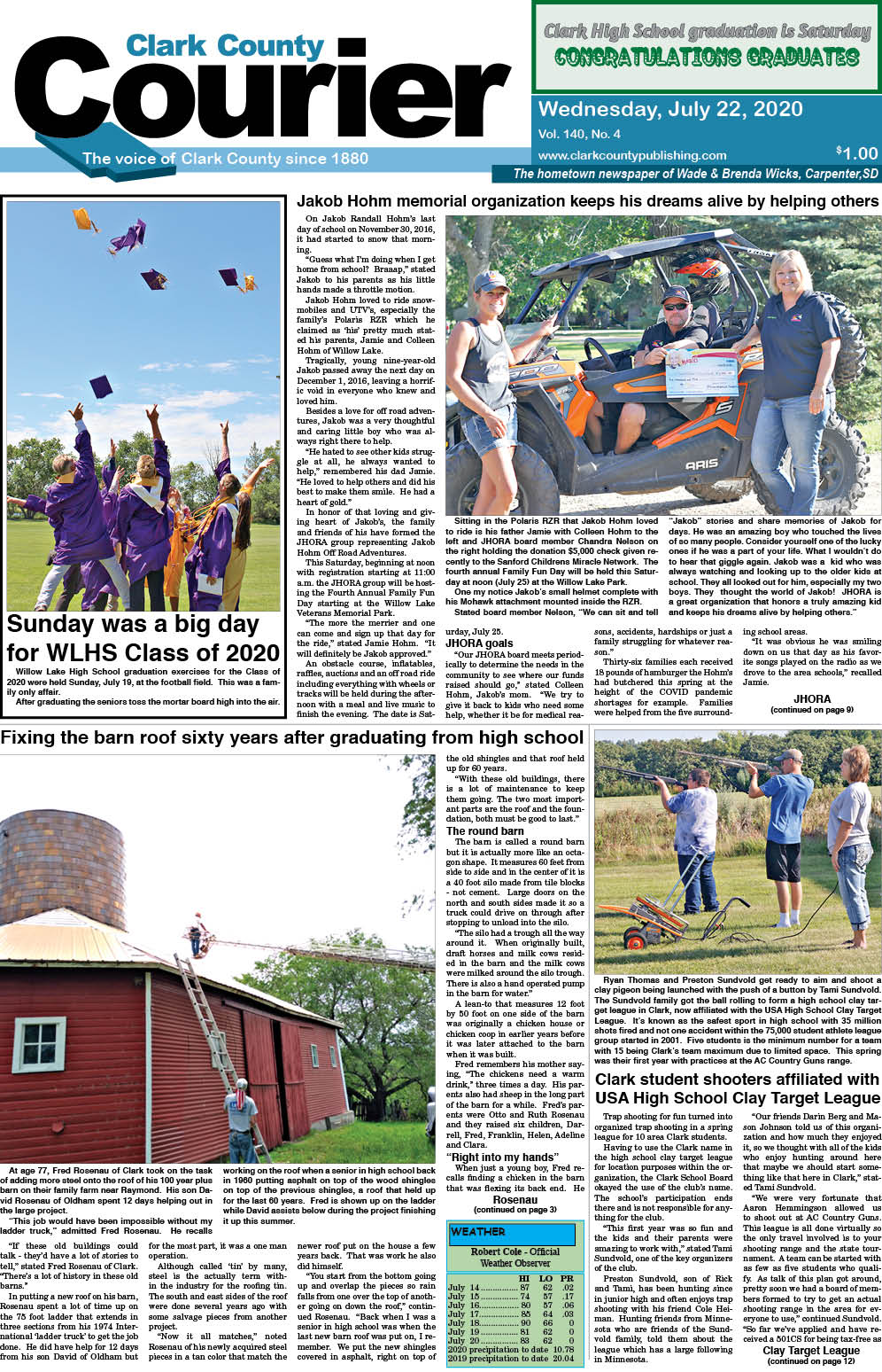 7-22 Clark Courier front page