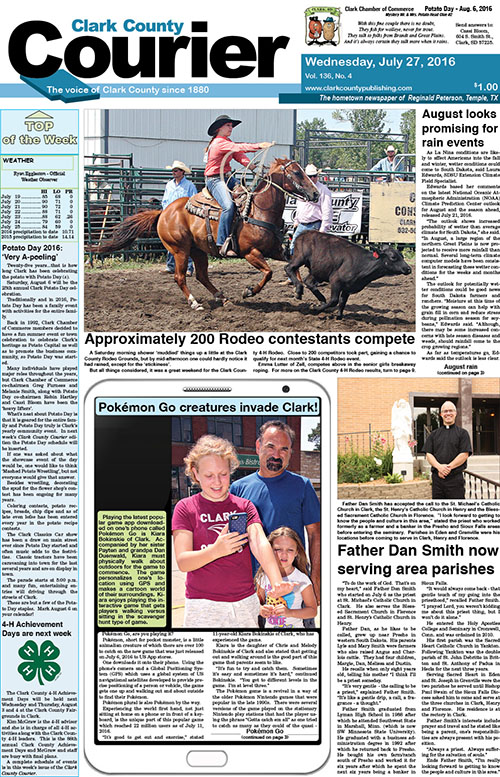 7-27 Clark Courier front page