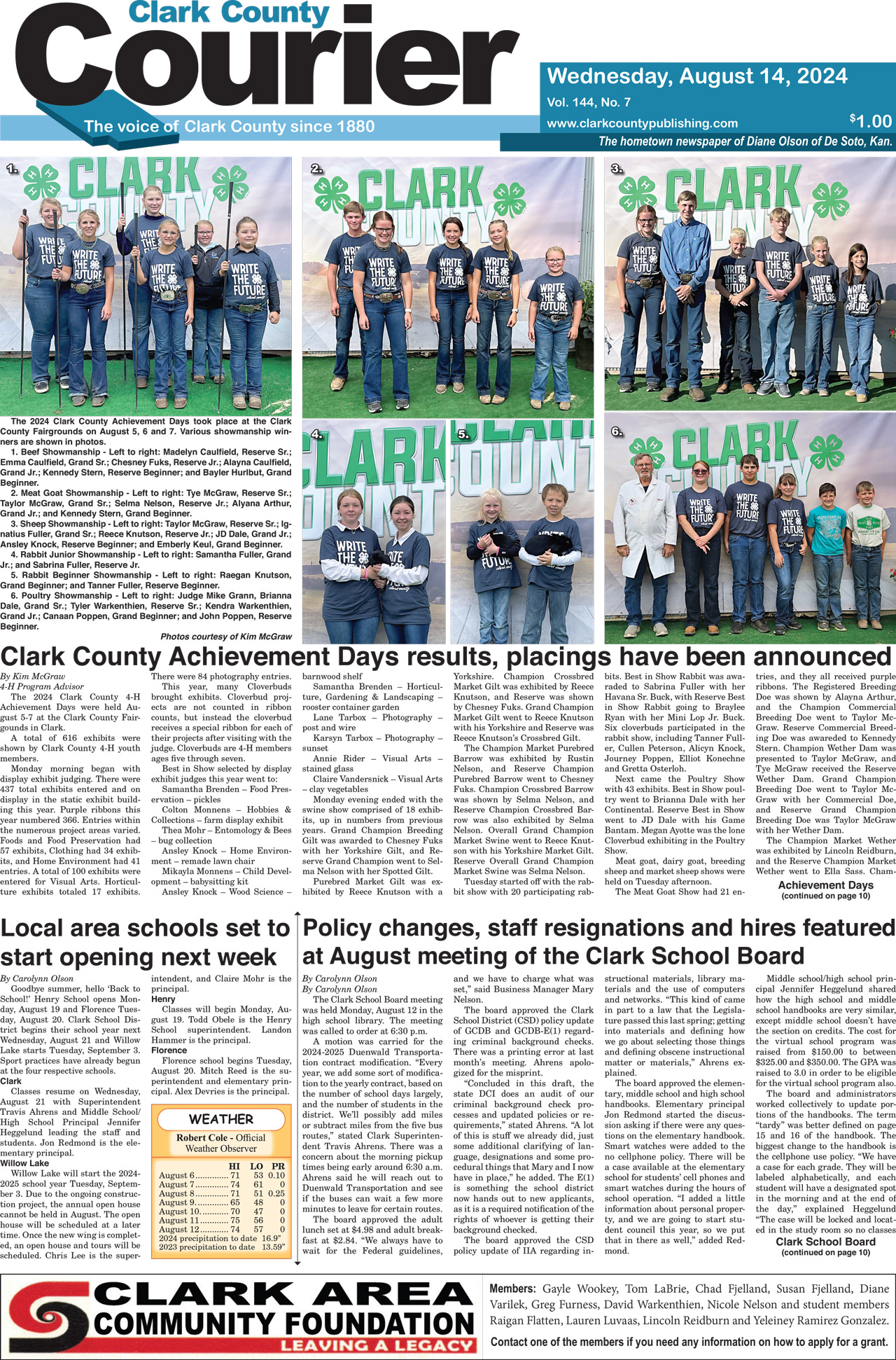 8-14-24 courier front page