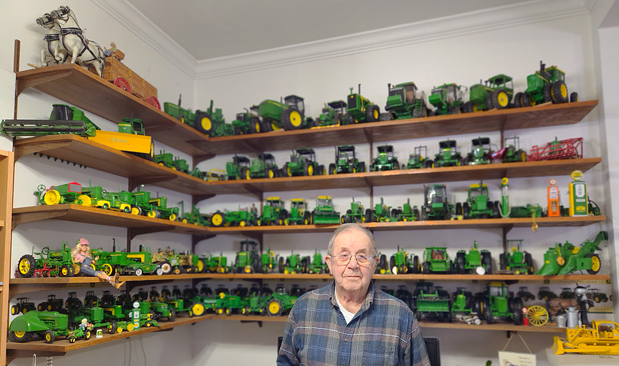 dick hilmoe with tractors